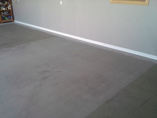 Shown:  shot blasting, cleaning, and profiling of surface.