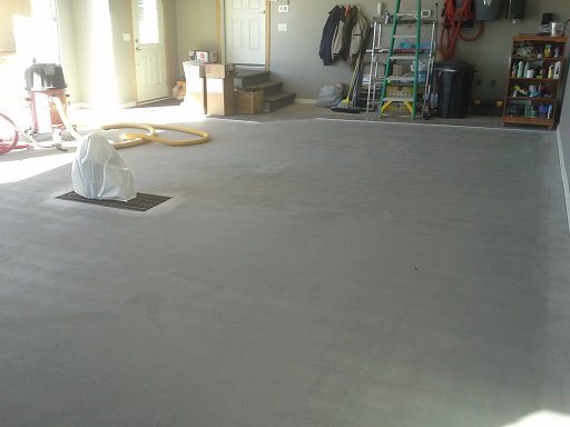 Completed Floor Preparation: Shot blasted and edges ground